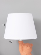 Лампа настольная RISALUX «Миша», 1×40 Вт, Е14, оранжевая, 19.5×19.5×36 см - фото 809735525