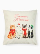 Наволочка декоративная «Этель» Cute friends, 40×40 см, велюр - Фото 2