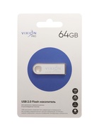 Флешка VIXION PRO Zinc Alloy, 64 Гб, USB 2.0, серая - Фото 1