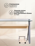 Стол компьютерный Gunar, 1200×600×750 мм, цвет серый - Фото 4