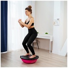 УЦЕНКА Полусфера BOSU гимнастическая ONLYTOP, массажная, с насосом, 55×25 см, розовая - Фото 6