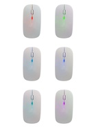 Мышь MB-2.4 беспроводная, оптическая, подсветка, 800-1600 dpi, USB, Bluetooth, белая - Фото 9