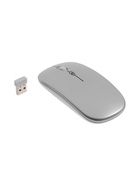 Мышь MB-2.4 беспроводная, оптическая, подсветка, 800-1600 dpi, USB, Bluetooth, серебристая - Фото 5
