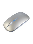 Мышь MB-2.4 беспроводная, оптическая, подсветка, 800-1600 dpi, USB, Bluetooth, серебристая - Фото 9