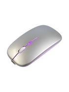 Мышь MB-2.4 беспроводная, оптическая, подсветка, 800-1600 dpi, USB, Bluetooth, серебристая - Фото 10