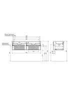 Тумба подвесная Uperwood, под двойную раковину Uperwood Modul 120 см, матовая, цвет белый - Фото 3
