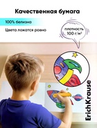 Альбом для рисования А4, 32 листа, на скобе, ErichKrause Fun Art, с пластиковой матовой обложкой - Фото 4