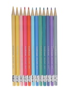 Карандаши механические 12 цветов ErichKrause Pastel Milky, шестигранные, 3 мм, с точилкой, в ПЭТ-боксе 11041428