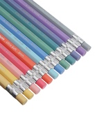 Карандаши механические 12 цветов ErichKrause Pastel Milky, шестигранные, 3 мм, с точилкой, в ПЭТ-боксе 11041428