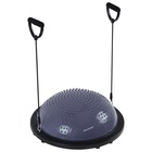 УЦЕНКА Полусфера BOSU гимнастическая ONLYTOP, массажная, с насосом, 58×25 см, серая - Фото 4