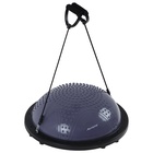 УЦЕНКА Полусфера BOSU гимнастическая ONLYTOP, массажная, с насосом, 58×25 см, серая - Фото 6