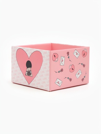 Коробка With love 12х12х8,5 см Б/К 270 гм/2