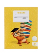 Тетрадь 24 листа в клетку Calligrata «Совёнок», блок офсет, 5 В МИКС 10991173