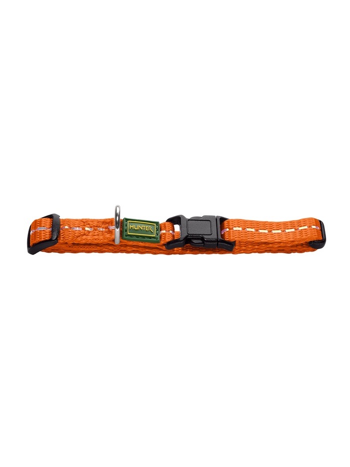 Ошейник Hunter для собак Tripoli Vario Basic Mini XXS-XS 14-20 см, светоотражающий, нейлон, оранжевый