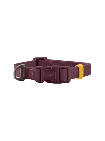Ошейник Hunter для собак Havanna M, 30-45 см, биотановый, бордовый