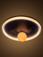 УЦЕНКА Светильник «Астронавт» LED 48 Вт бело-синий 47×47×15 см BayerLux - Фото 3