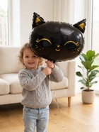 Воздушный шар фольгированный 19" «Чёрная кошка», набор 5 штук 10975833