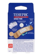 Лейкопластырь медицинский бактерицидный TENERIS Elastic, тканная основа, 7.6×1.9 см, 20 шт. - Фото 3