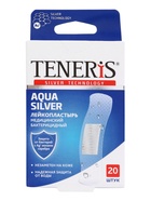 Лейкопластырь медицинский бактерицидный TENERIS Aqua Silver, полимерная основа, 7.6×1.9 см, 20 шт. - Фото 2