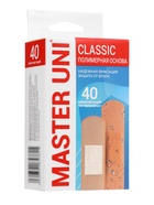 Лейкопластырь бактерицидный MASTER UNI Classic, полимерная основа, 40 шт. - Фото 1
