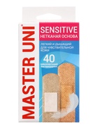 Лейкопластырь бактерицидный MASTER UNI Sensitive, нетканая основа, для чувствительной кожи, 40 шт. - Фото 2