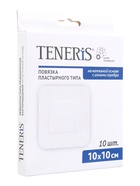Лейкопластырь бактерицидный с серебром TENERIS, нетканая основа, 10×10 см, 10 шт. - Фото 1