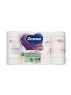 Бумажные полотенца в рулонах ZEMMA Premium Декор, 2 слоя, 4 шт. - Фото 3
