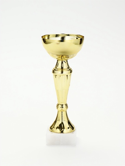 УЦЕНКА Кубок 150С, наградная фигура, золото, подставка камень, 17.3×7×5 см