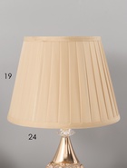 Лампа настольная RISALUX «Блеск», 220V, E27, переключатель, диоды, золотая, 41×26×26 см - фото 809739468