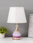 Лампа настольная RISALUX «Ева», 1×40 Вт, Е27, 1×4 Вт, LED, розово-золотая, 25×25×42 см - фото 809739474