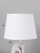 Настольная лампа RISALUX «Лебеди», Е14, 40 Вт, серая, 20×20×32 см - фото 809739550