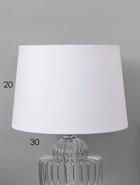 Настольная лампа RISALUX «Джанго», Е27, 40 Вт, хромированная, 33×33×58 см - фото 809739576