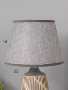 Лампа настольная RISALUX 16243/1GR-WT, E14, 40 Вт, серая, 20×20×32 см - фото 809739608