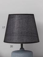 Лампа настольная RISALUX «Нана», 1×40 Вт, Е27, серая, 20×20×27.5 см - фото 809739616