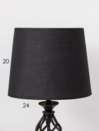 Лампа настольная RISALUX 16229/1BK, Е27, 40 Вт, чёрный, 25×25×42 см - фото 809739624