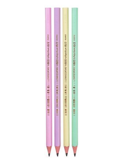 Карандаш чернографитный BIC HB Evolution «Пастель», пластиковый