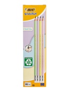 Карандаш чернографитный BIC HB Evolution «Пастель», пластиковый, с ластиком - Фото 7