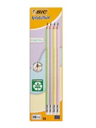 Карандаш чернографитный BIC HB Evolution «Пастель», пластиковый, с ластиком - Фото 8