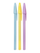 Ручки шариковые BIC Cristal «Пастель», набор 3 штуки, 1.0 мм, синие - Фото 3