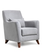 Кресло мягкое «Либерти», обивка велюр, светло - серое - Фото 1