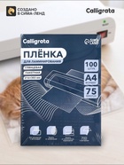 Пленка для ламинирования A4, 100 штук, глянцевая, 75 мкм, 216×303 мм - Фото 1