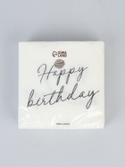 Салфетки бумажные однослойные Happy birthday, 24×24 см, 20 шт. - фото 809740793