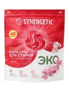 Капсулы для стирки SYNERGETIC White, для белого и цветного белья, 40 шт. - Фото 1