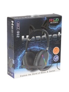 УЦЕНКА Наушники AKZ D52, проводные, полноразмерные, микрофон, накладные уши, RGB, 1,75 м, белые 10 - Фото 11