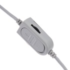 УЦЕНКА Наушники AKZ D52, проводные, полноразмерные, микрофон, накладные уши, RGB, 1,75 м, белые 10 - Фото 9