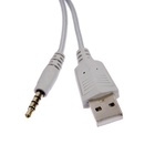 УЦЕНКА Наушники AKZ D52, проводные, полноразмерные, микрофон, накладные уши, RGB, 1,75 м, белые 10 - Фото 10