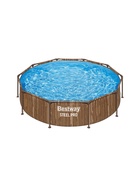 УЦЕНКА Бассейн каркасный Steel Pro, 305×76 см, круглый, цвет рейка, 561VP Bestway - Фото 6