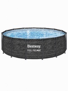УЦЕНКА Бассейн каркасный Steel Pro Max, 457×122 см, круглый, цвет графит, 561PH Bestway - Фото 4