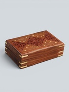 УЦЕНКА Шкатулка дерево «Узор ромбом» 20×13×6 см - Фото 2