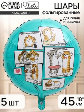 Воздушный шар фольгированный 18